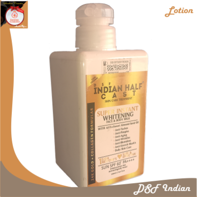 DSF Indian Half Cast Skin Care Treatment Face & Body Milk with 24K Gold and Collagen Formular - SPF 60